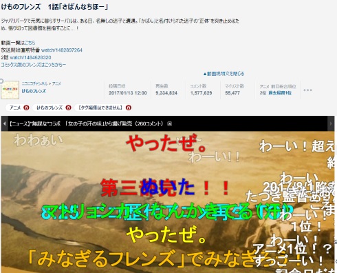 ご注文はうさぎですか？ けものフレンズ ニコニコ動画 再生数