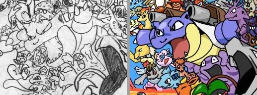 ポケモン　20年　イラスト　リメイク