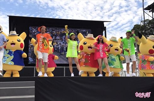 ピカチュウ ピカチュウ大量発生チュウ ポケモン ポケモンGO ポケゴ ずぶぬれ