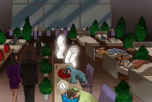 睡眠カフェ CHAIRS ネスレ