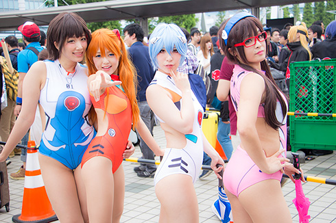 夏コミ C92 コスプレ エヴァンゲリオン水着併せ