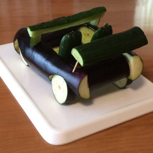 精霊馬 祖父 ドライブ 車 キュウリ ナス