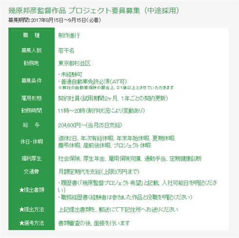 「少女革命ウテナ」「輪るピングドラム」などの幾原邦彦監督最新作の制作始動　MAPPA公式サイトでスタッフを募集開始