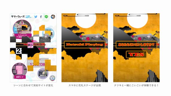 サマーウォーズ　テレビ　連動　スマホ　サイト　よろしくお願いしまぁぁぁすっ!!