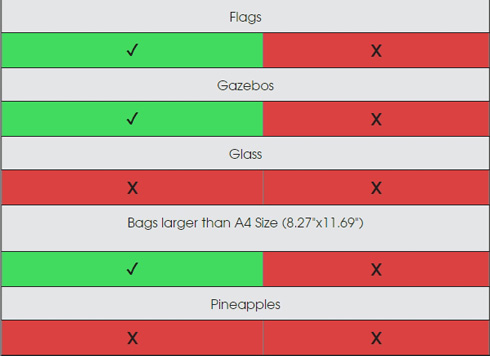 イギリスの音楽フェスで、パイナップルが持ち込み禁止