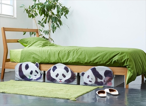 フェリシモ　パンダ収納ボックス