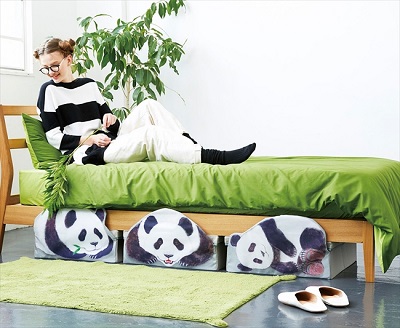 フェリシモ　パンダ収納ボックス