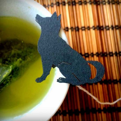 いぬ茶 ティーバッグ 切り絵 犬