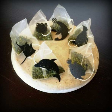 いぬ茶 ティーバッグ 切り絵 犬