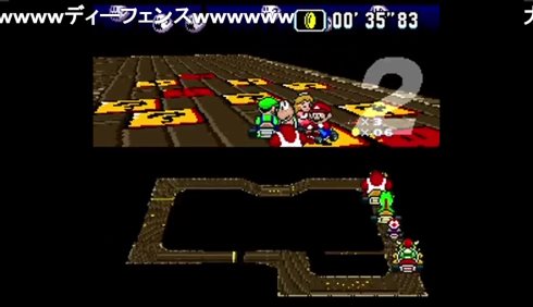 スーパーマリオカート sfc TAS 最小得点