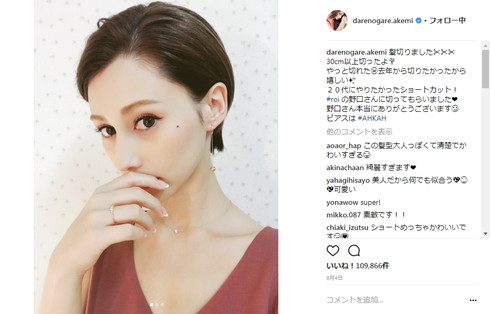 ダレノガレ明美 ヘアドネーション