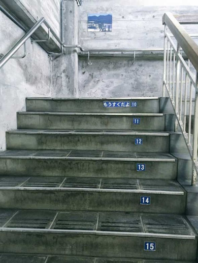 大観峰駅 展望台 階段