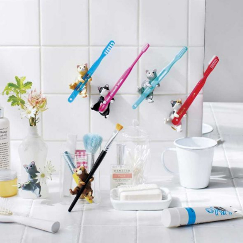 はなさないニャー ギュッと歯ブラシホルダー フェリシモ猫部