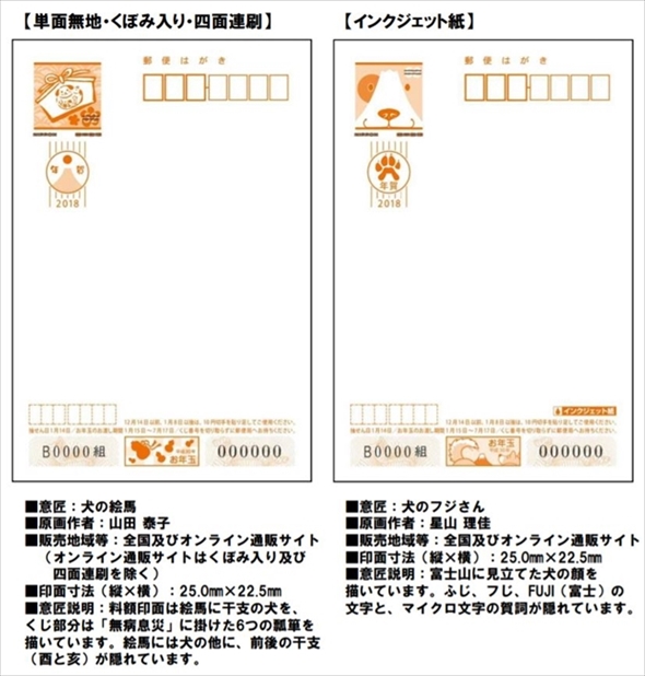 2018年賀状 ディズニーインクジェット 270枚 ハガキ 商品（年賀はがき85ディズニー