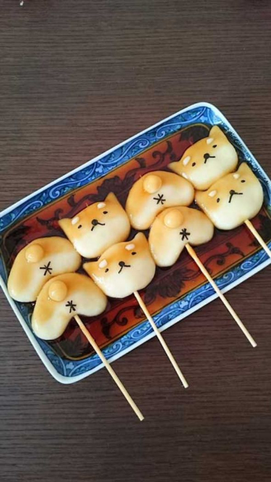 柴犬 みたらし団子