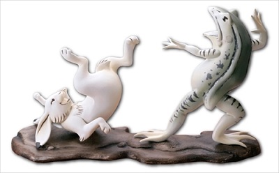 鳥獣戯画フレーム切手