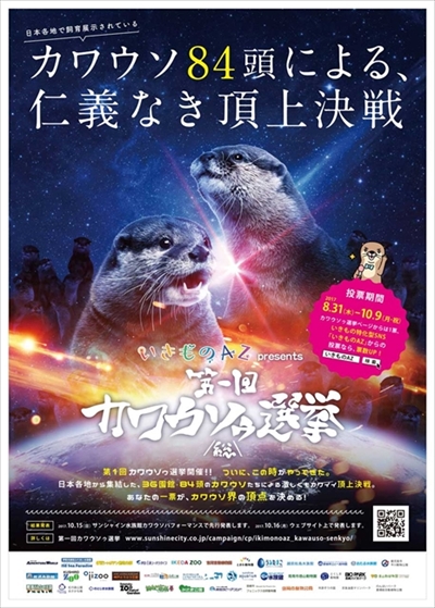 カワウソ総選挙中間発表