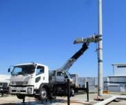 ハンドリング　電柱　アーム　建替　つかむ　掴む　JR西