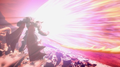 熱量マシマシのブレストファイヤー発射シーン