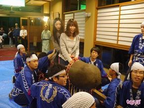 道祖神祭り　松本　男根　ニコニコ　