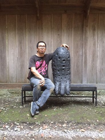 謎　オブジェ　神社　アート　中之条　トリックスター　浅野暢晴　中之条ビエンナーレ