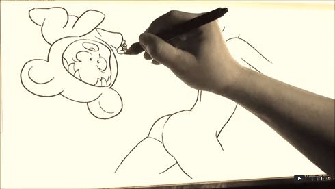 心が汚れている人には、エッチに見えるお絵描き動画