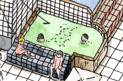 萩の湯 鶯谷 銭湯 交互浴