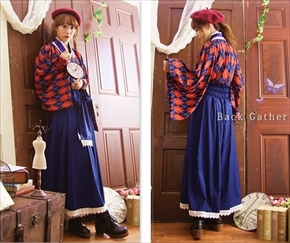 大正浪漫風ワンピース