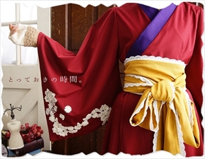 大正浪漫風ワンピース