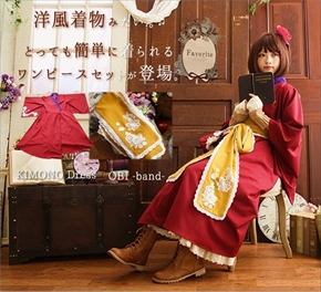 大正浪漫風ワンピース