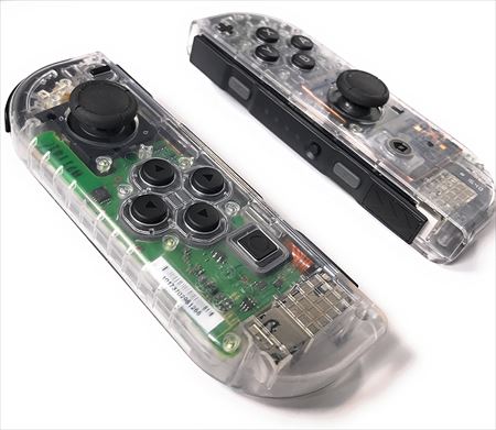 LEDライトで光るスケルトンなNintendo Switch用コントローラー