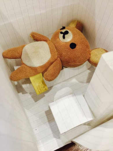 特大テディベア リラックマ 模型 子ども 説得