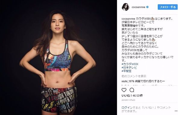 中村アン 筋肉 くびれ 腹筋 トレーニング Instagram Reebok