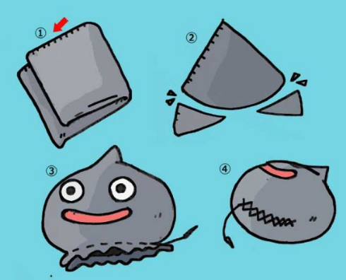 スライム ぬいぐるみ ドラクエ 百均 ブランケット 裁縫