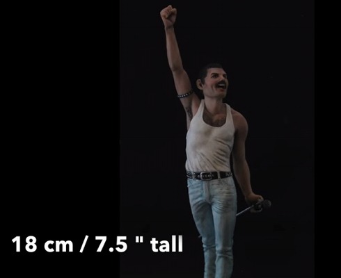 ガイコツから作るフレディ・マーキュリー