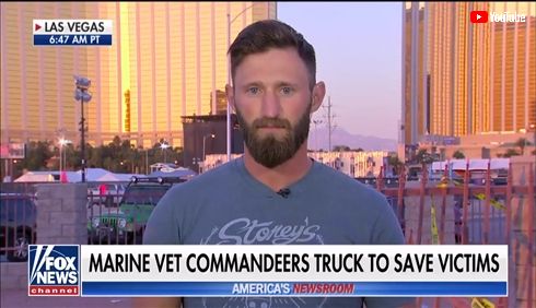 トラックを盗みけが人約30人を運んだ元海兵隊員に称賛が集まる　ラスベガス銃乱射事件で