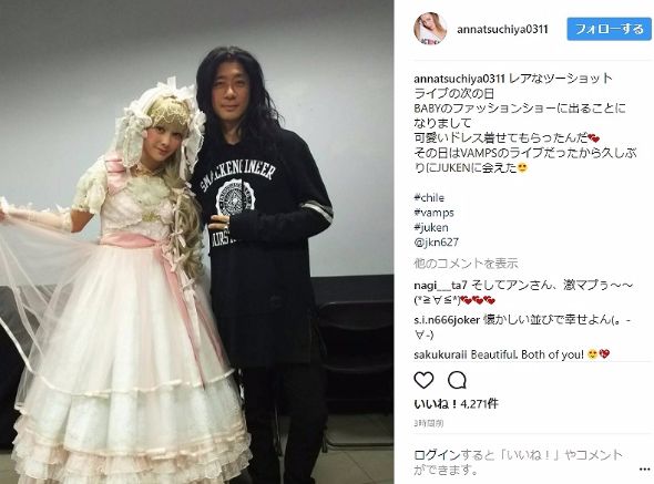 土屋アンナ 下妻物語 ロリータ BABY Instagram