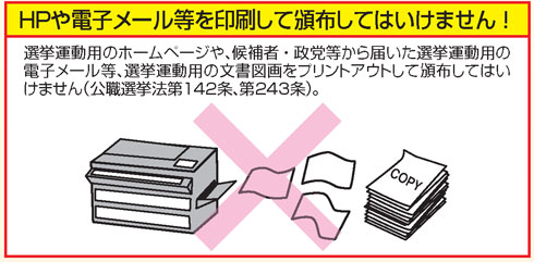 印刷物頒布禁止の説明図