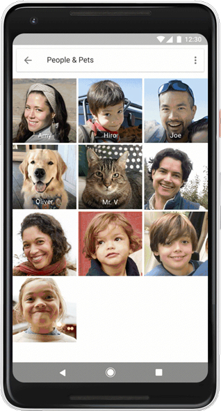 Googleフォト、犬や猫のラベル付け、グルーピングに対応