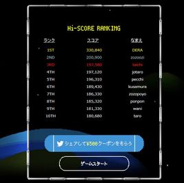 ZOZOTOWN　ブロック崩し