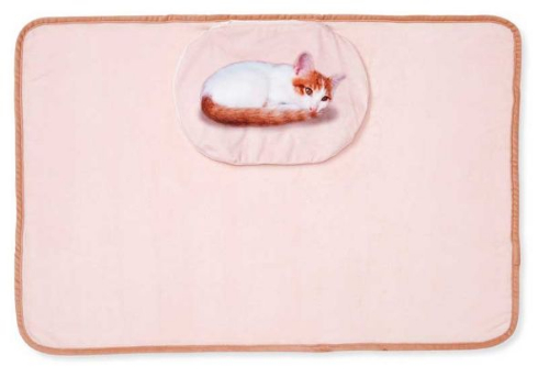 猫 ひざの上 ゴロゴロ クッションブランケット フェリシモ猫部