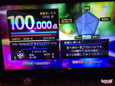 DAM 精密採点 カラオケ採点 採点 精密採点 攻略法 100点 99点 第一興商