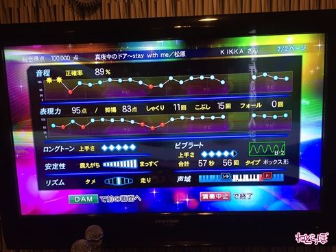 DAM 精密採点 カラオケ採点 採点 精密採点 攻略法 100点 99点 第一興商