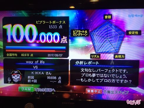 DAM 精密採点 カラオケ採点 採点 精密採点 攻略法 100点 99点 第一興商