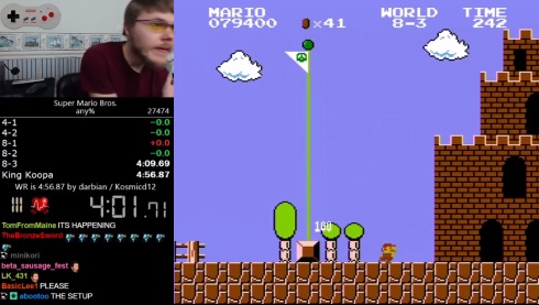 スーパマリオブラザーズ ファミコン rta 新記録