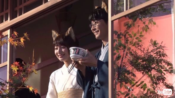 星野源 どん兵衛 吉岡里帆 CM ケモ耳 キツネ メイキング