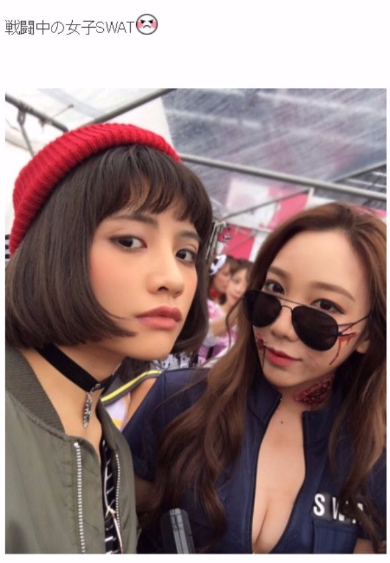 ざわちん ハロウィーン コスプレ 仮装 メイク SWAT ヴィエンナ マチルダ