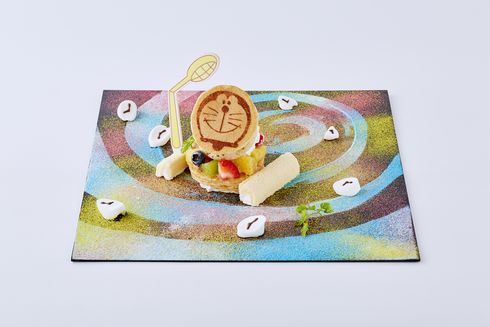 ドラえもん展　カフェ　コラボ　メニュー　しずか　お風呂