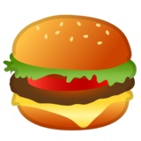 ハンバーガー 絵文字 ios android google apple チーズ