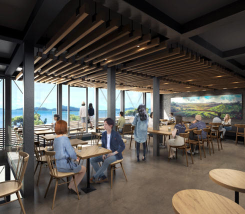 スタバ厳島表参道店2階